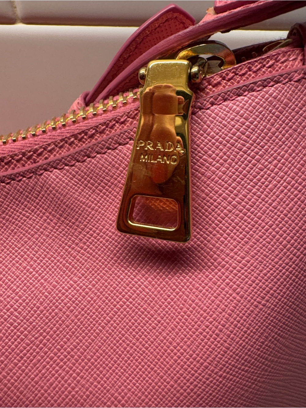 Pink Leather Shoulder Bag by Prada! - Picture 4 of 10